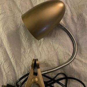 Gold LED Clip Lamp